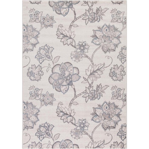 Concord Global 5 ft. 3 in. x 7 ft. 7 in. Lara Floral Harmony - Ivory 45125